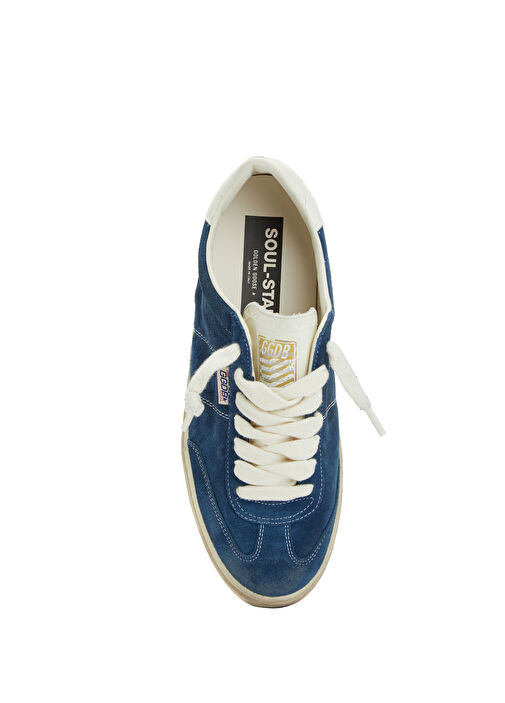 SoulStar Mavi Erkek Deri Sneaker - Görsel 5