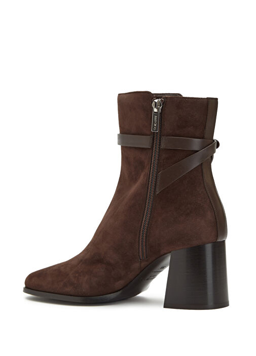 Lawton Koyu Kahverengi Kadın Süet Bot - Görsel 4