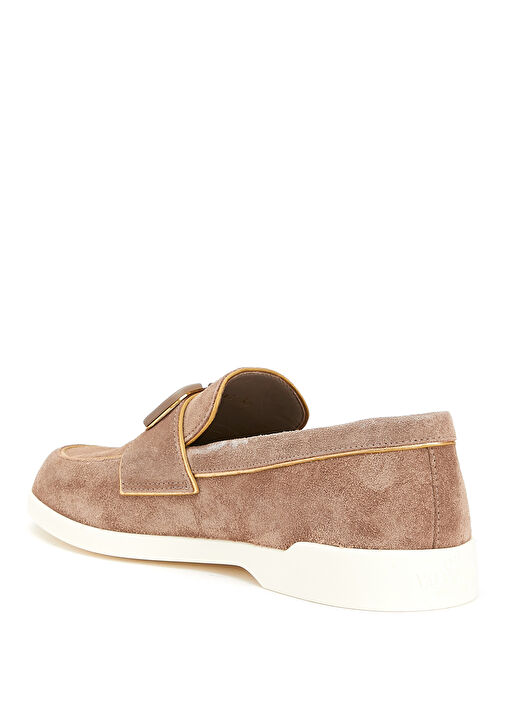 Vizon Kadın Süet Loafer - Görsel 4