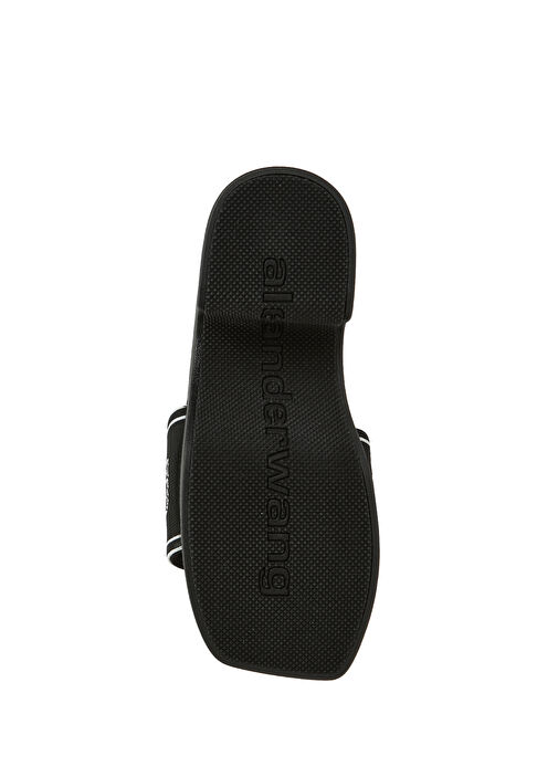 Webbing Siyah Logo Detaylı Kadın Terlik - Görsel 6