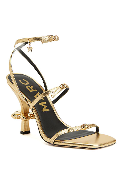 The Daisy Gold Deri Sandalet - Görsel 3