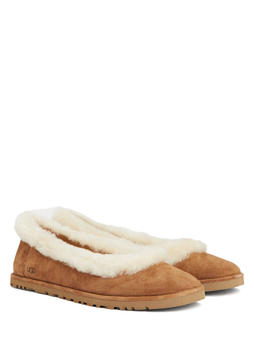 Zora Taba Kadın Süet Slipper - Görsel 3