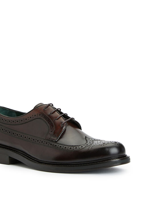 Kahverengi Erkek Deri Ayakkabı - Görsel 7