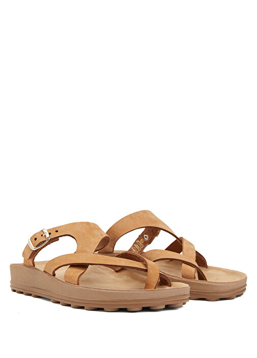 Taba Kadın Deri Terlik - Görsel 3