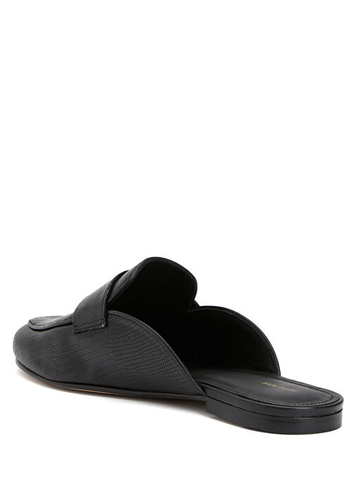 Corrine Siyah Kadın Deri Terlik - Görsel 4