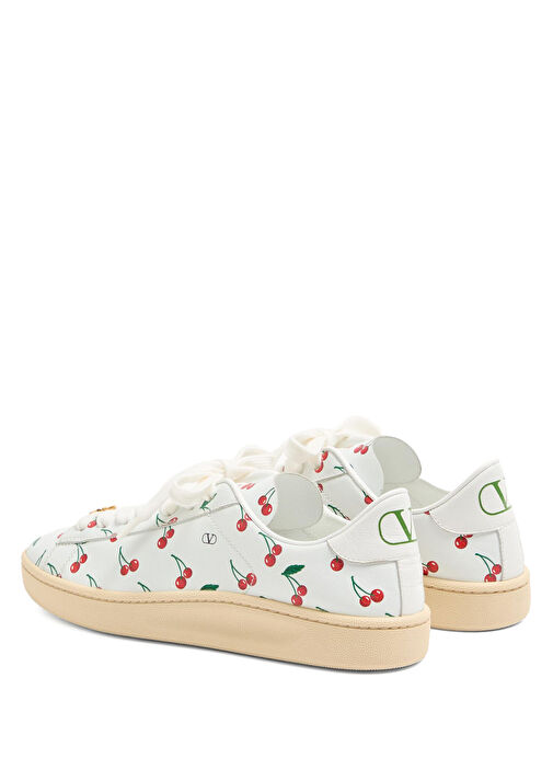 VLogo Signature Beyaz Kadın Deri Sneaker - Görsel 5