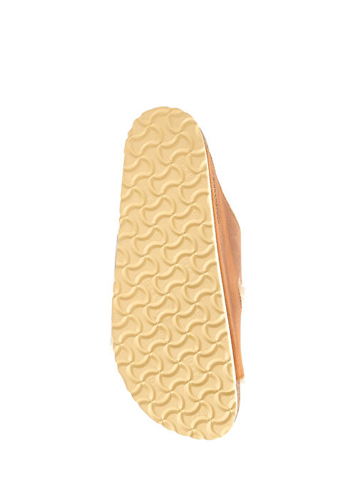 Arizona Big Buckle Shearling Taba Kadın Terlik - Görsel 6