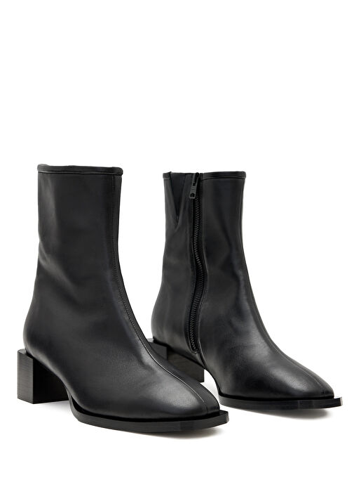 Siyah Kadın Deri Bot - Görsel 3