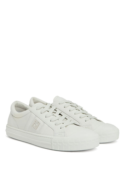 Domino Beyaz Erkek Deri Sneaker - Görsel 3