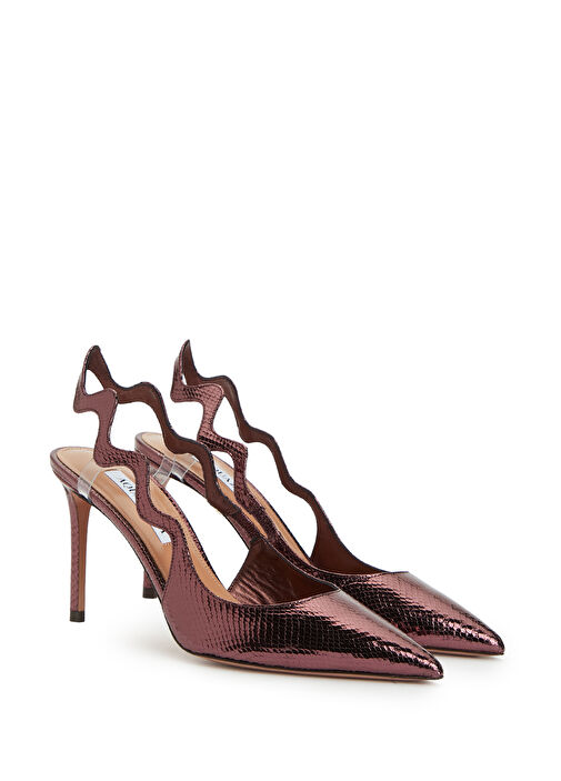 Artiste Bordo Deri Topuklu Ayakkabı - Görsel 3