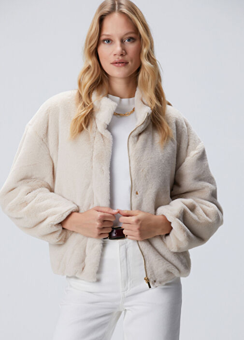 Network Bej Kadın Bej Suni Kürk Mont 1796979 | Beymen