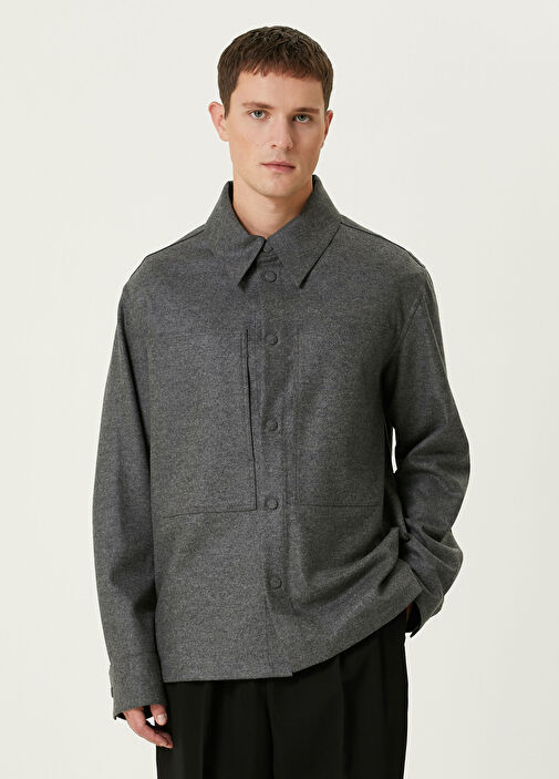 JIL SANDER 20AW 角 WOOL SHIRT