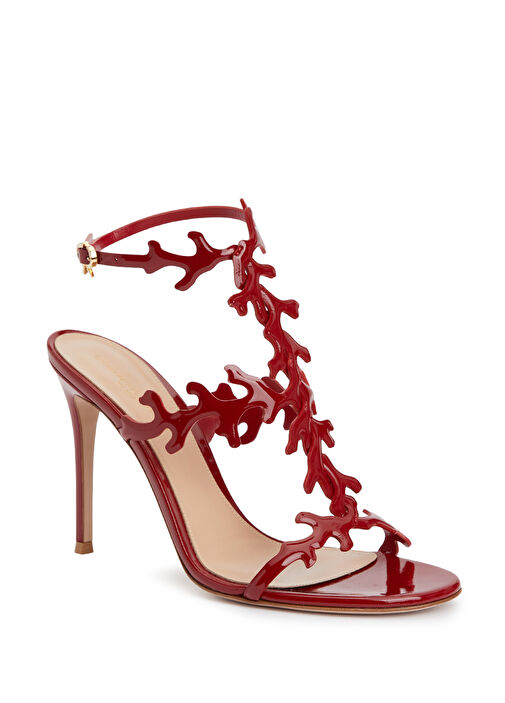 Ocean Kırmızı Kadın Deri Sandalet - Görsel 3