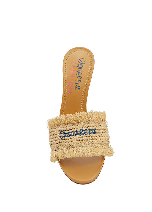 Naturel Kadın Rafya Terlik - Görsel 5