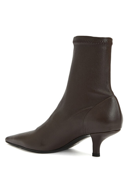 Kahverengi Kadın Deri Bot - Görsel 4
