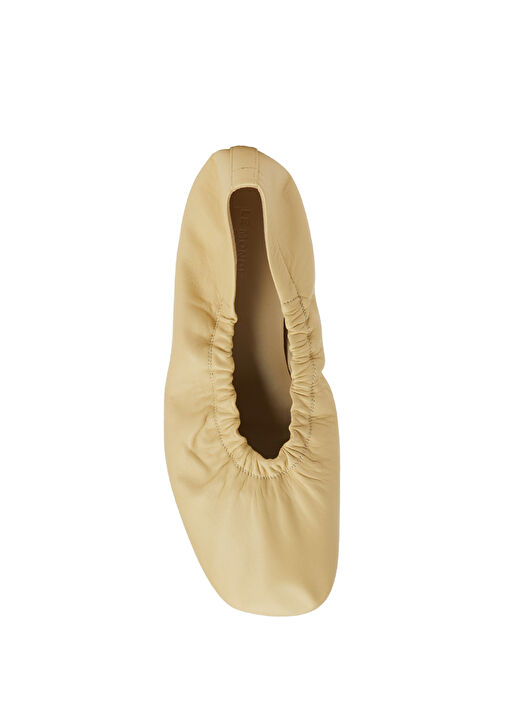 Mica Açık Sarı Deri Babet - Görsel 5