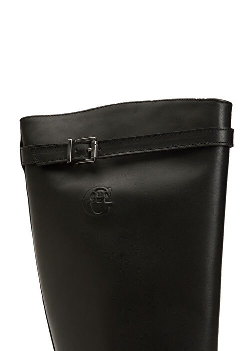 Siyah Kadın Deri Çizme - Görsel 7