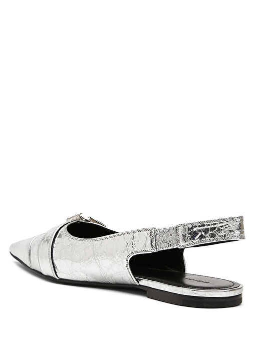 Silver Logolu Deri Babet - Görsel 4