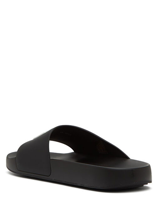 Siyah Logo Patchli Kadın Terlik - Görsel 4