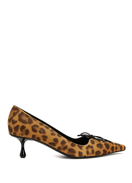 Scarlett Leopar Desenli Süet Stiletto - Görsel 2