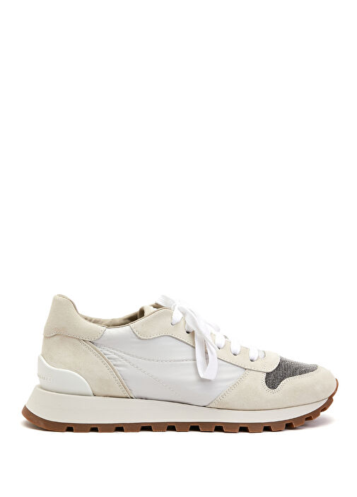 Beyaz Kadın Deri Sneaker - Görsel 2