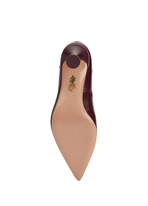 Strong Bordo Deri Topuklu Ayakkabı - Görsel 6