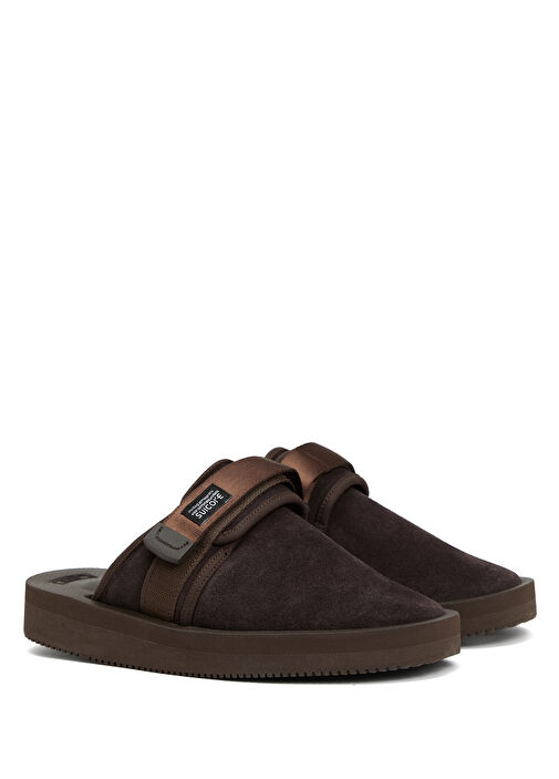 Zavo Kahverengi Kadın Deri Terlik - Görsel 3