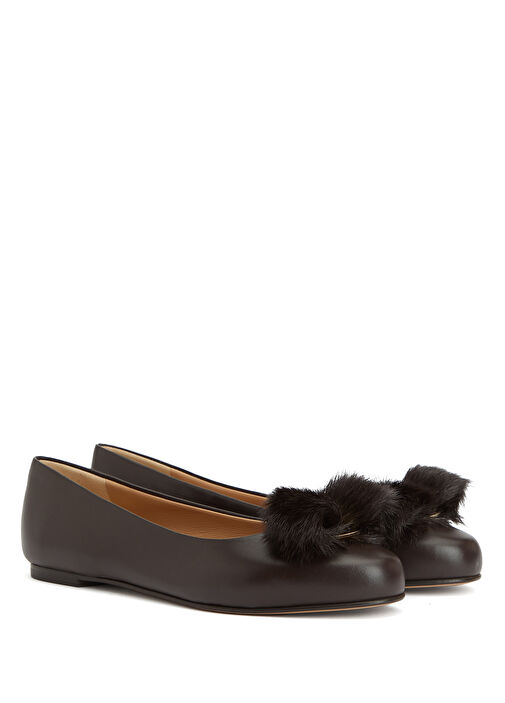 Koyu Kahverengi Deri Babet - Görsel 3