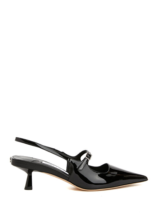 Didi Siyah Deri Topuklu Ayakkabı - Görsel 2