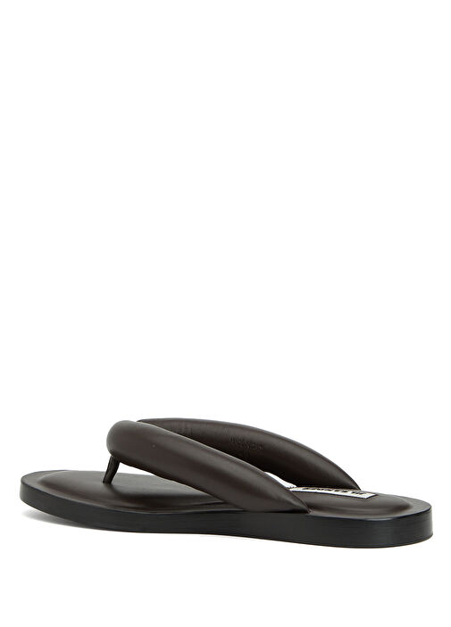 Kahverengi Kadın Deri Terlik - Görsel 4