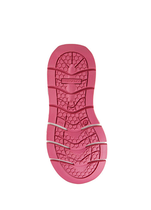 Pembe Beyaz Çocuk Deri Sneaker - Görsel 6