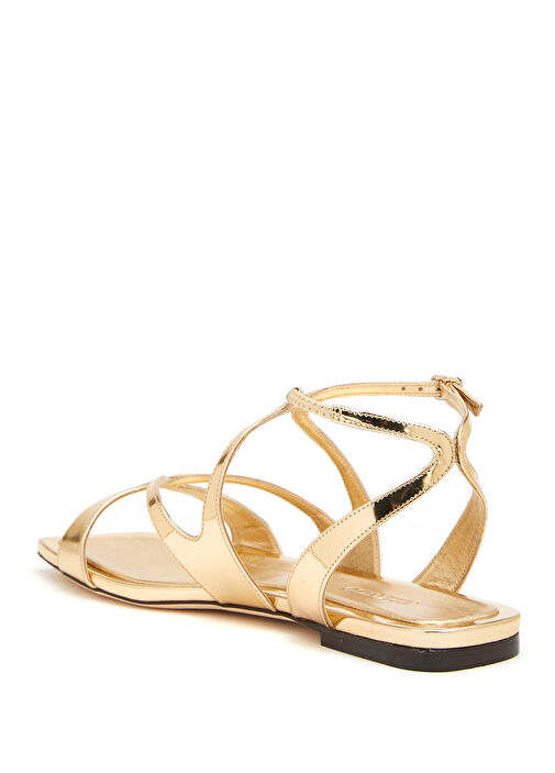 Ayla Gold Kadın Deri Sandalet - Görsel 4