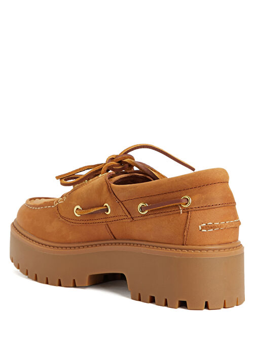 Stone Street Taba Kadın Deri Loafer - Görsel 4