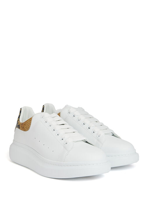 Oversized Çok Renkli Erkek Deri Sneaker - Görsel 3