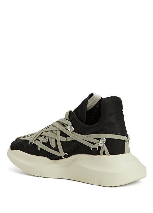 Megalace Runner Siyah Erkek Deri Sneaker - Görsel 4