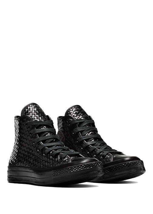 Converse Siyah Erkek Chuck 70 Siyah Deri Unisex Sneaker 1870836