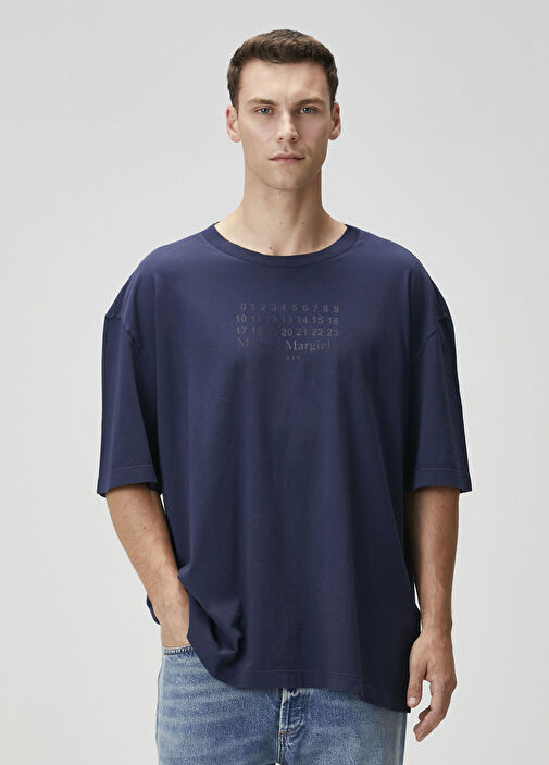 Navy blue Maison Margiela Navy blue Men Navy Blue T-Shirt 1836583