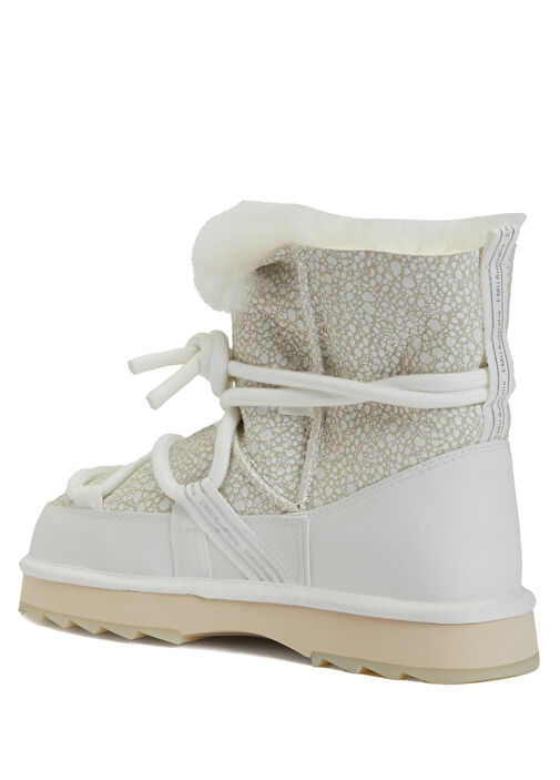 Waddi Beyaz Kadın Deri Bot - Görsel 4