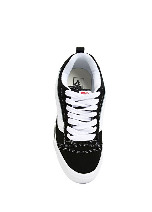 Knu Skool Siyah Beyaz Erkek Deri Sneaker - Görsel 5