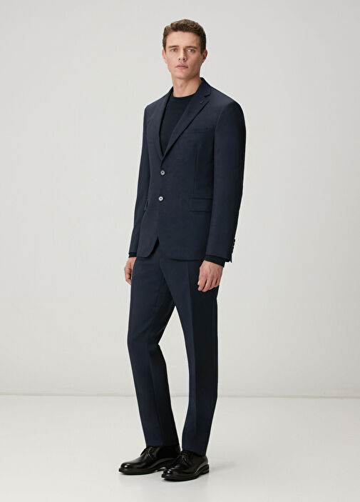 Lacivert İnce Yün Takım Elbise