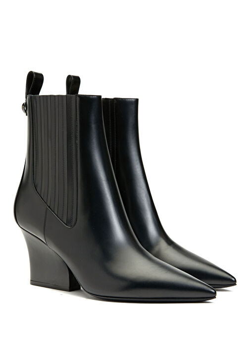 Valentino Garavani Siyah Valentino Garavani Deri Kadın Bot