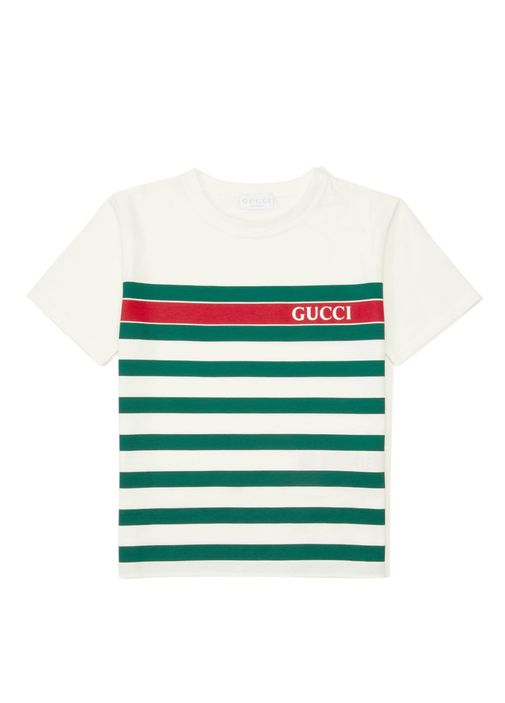 Gucci - Beyaz Logo Baskılı T-shirt - Çok Renkli Beyaz