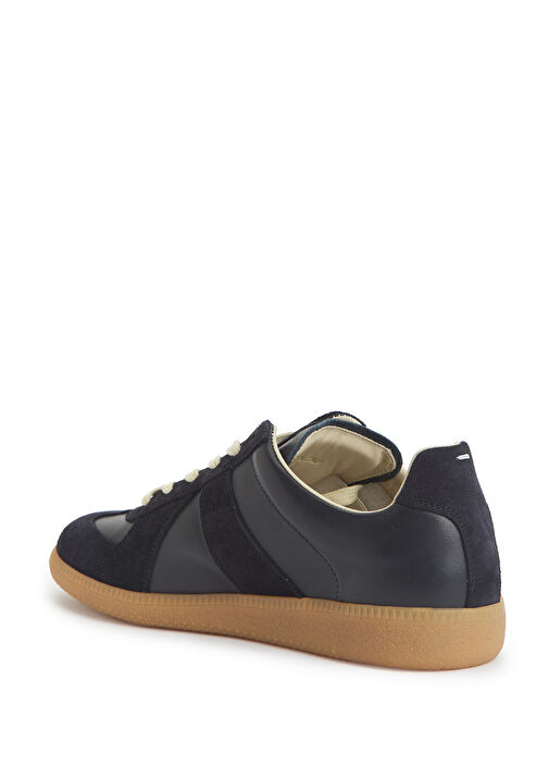 Replica Lacivert Kadın Deri Sneaker - Görsel 4