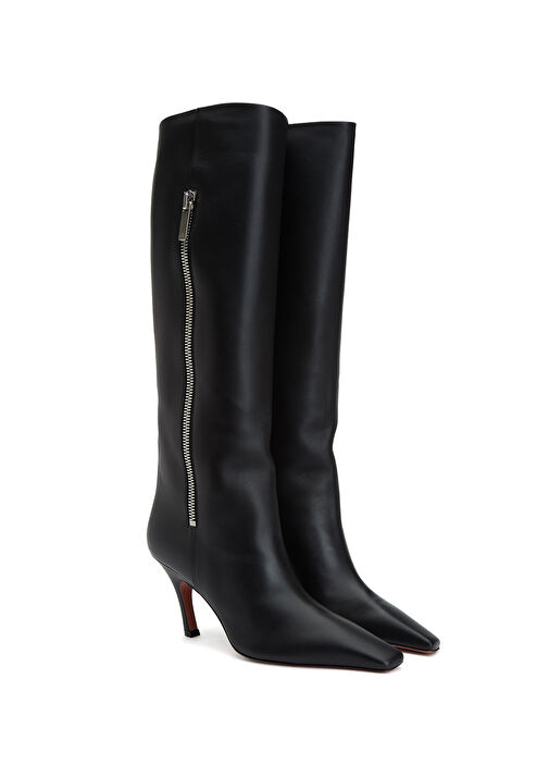Siyah Kadın Deri Çizme - Görsel 3