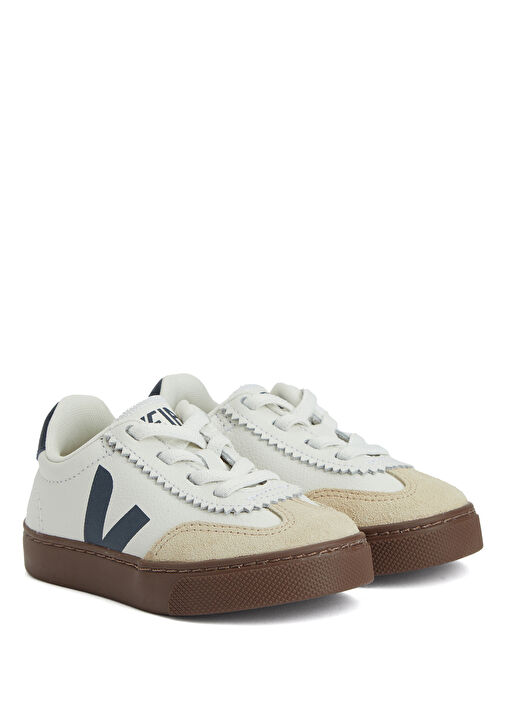 Small Volley O.T. Beyaz Unisex Çocuk Deri Sneaker - Görsel 3