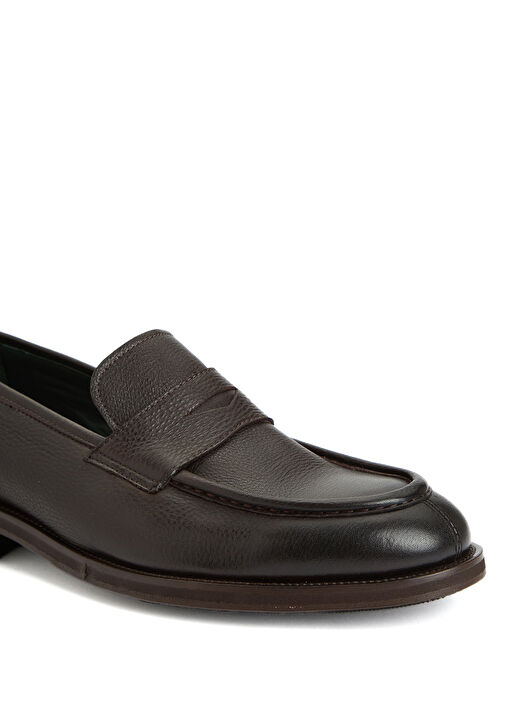 Kahverengi Erkek Deri Loafer - Görsel 7