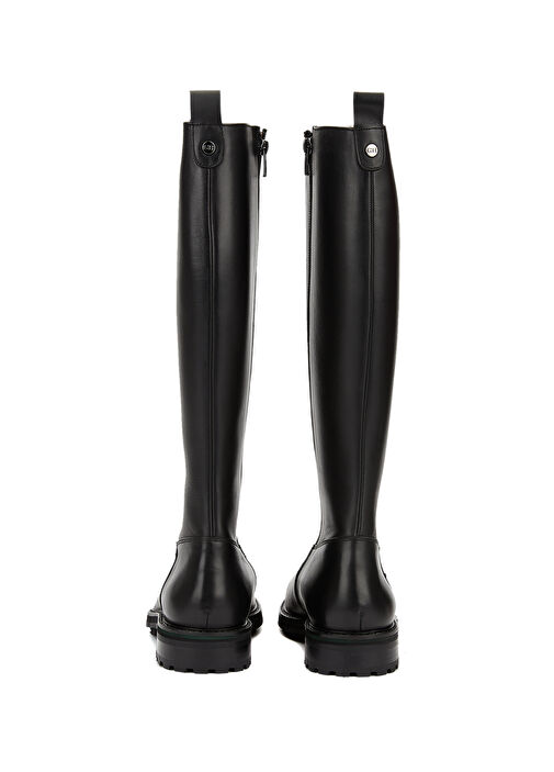 Siyah Kadın Deri Çizme - Görsel 5