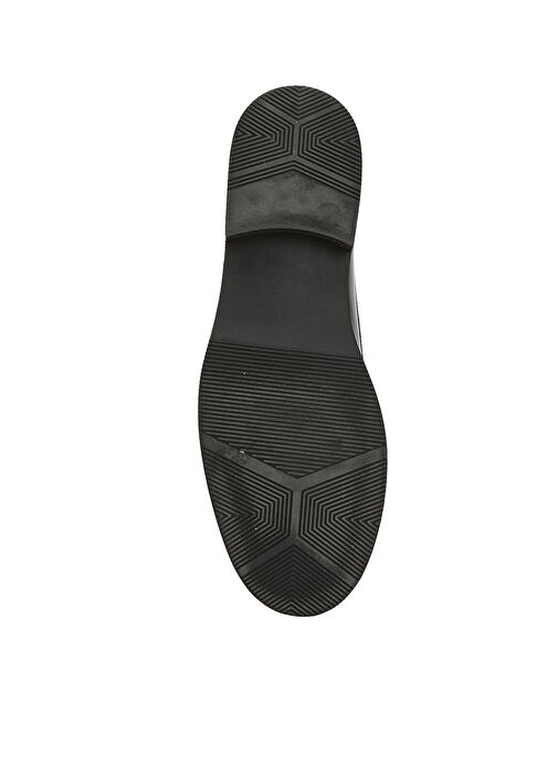 Siyah Kadın Açma Deri Loafer - Görsel 6