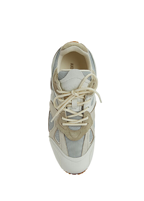 Beyaz Erkek Deri Sneaker - Görsel 5