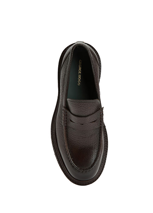 Kahverengi Erkek Deri Loafer - Görsel 5